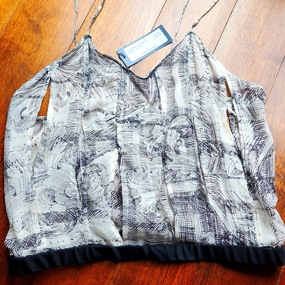 The Lake & Stars Silk Superstudious Top, small